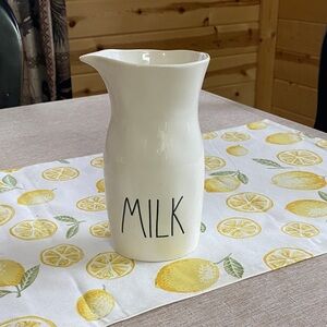 Rae Dunn White Milk Carafe
